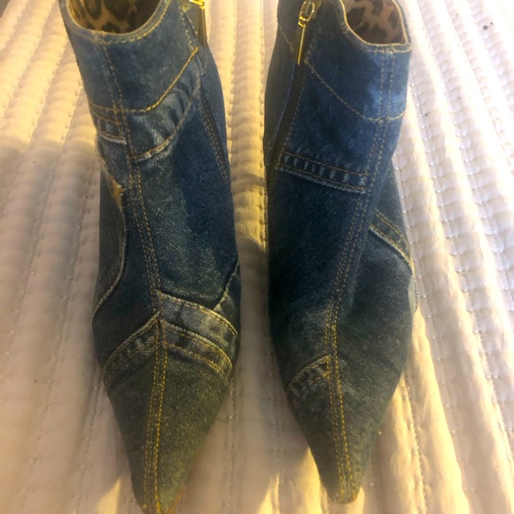 Dolce and gabbanna like new jean booties - Picture 1 of 2